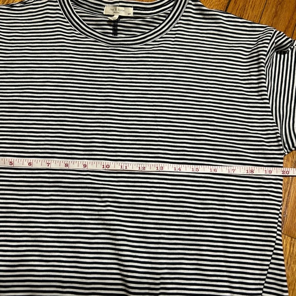 Rag & Bone Striped Tee Organic Pima Cotton Dress - Picture 11 of 12